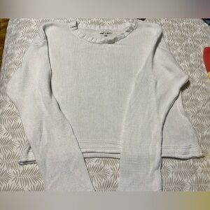 Z supply Classic White Knit Pullover summer sweater short length